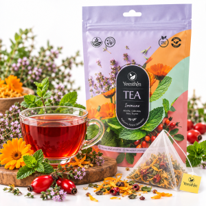 Immune Yeesthin – натурален билков чай, 20 пирамидки × 4 г